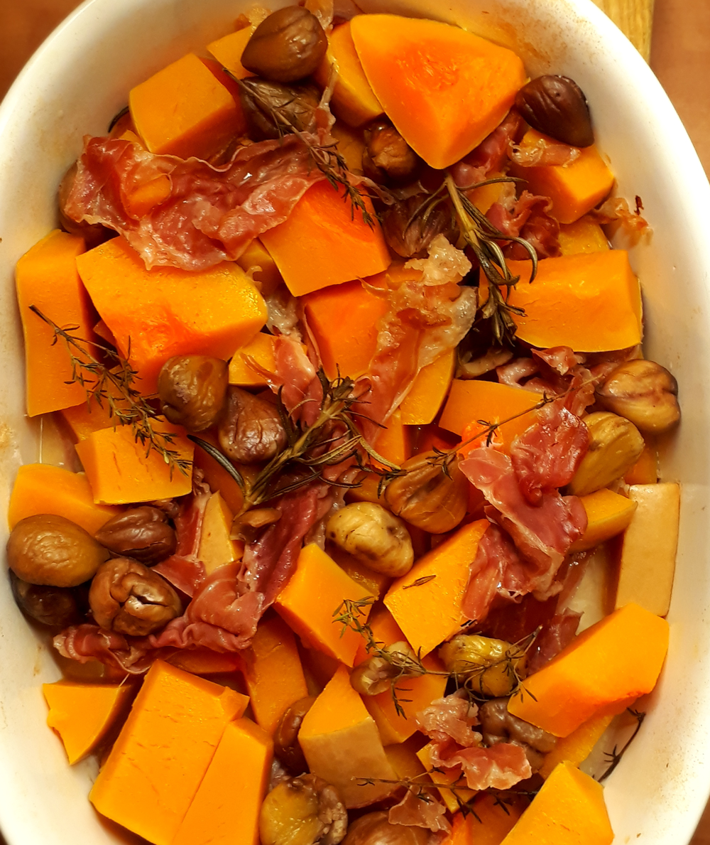 Rezept: Kürbis mit Prosciutto und Maroni © issgesund